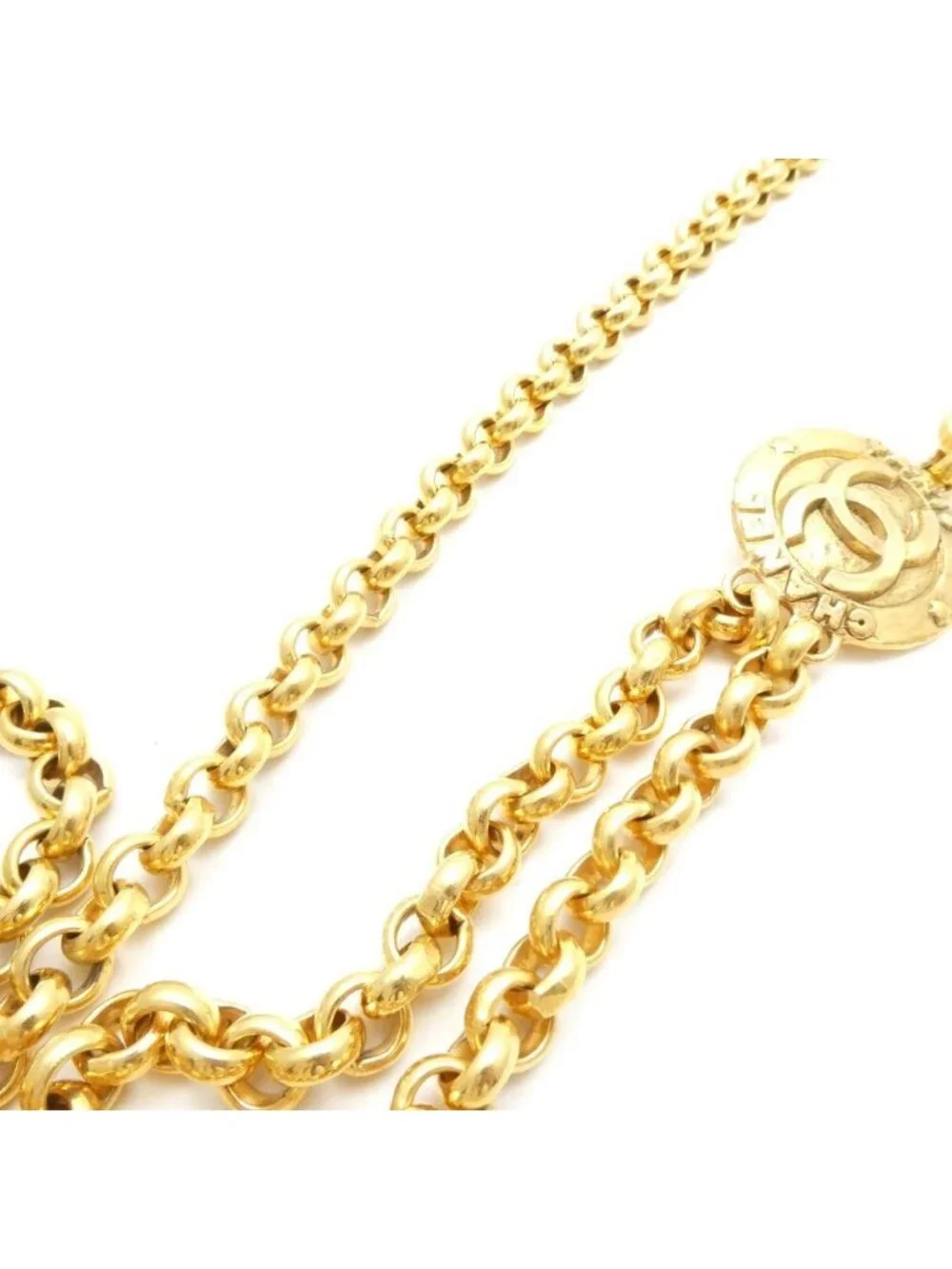 Chanel Chain Belt CC Logo Medal